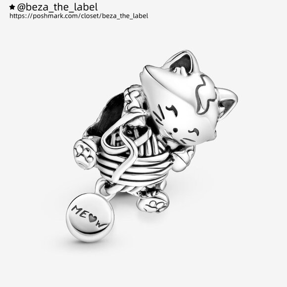 Pandora Kitten & Yarn Ball Charm - Picture 2 of 6